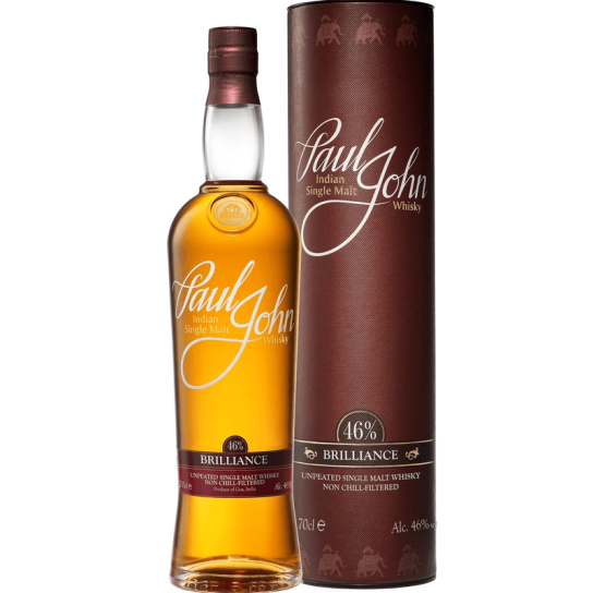Paul John Brilliance - малцово индийско уиски 700ml - Друго уиски - DrinkLink