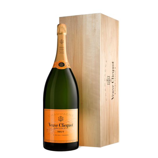 Veuve Clicquot Yellow Label Mathusalem  в дървена кутия - Пенливо вино - DrinkLink