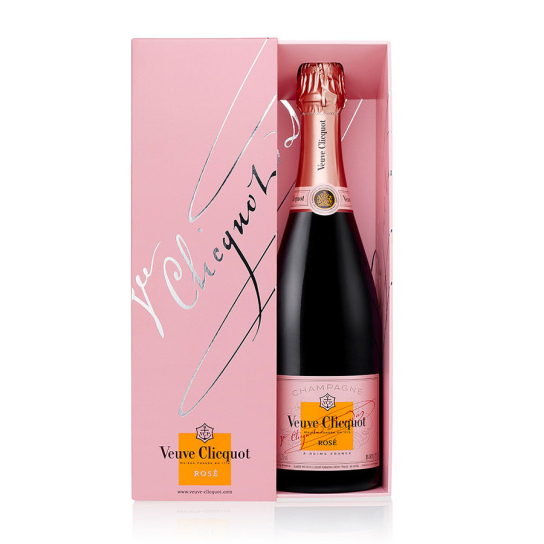 Veuve Clicquot Rosé Yellow Label с кутия - Пенливо вино - DrinkLink