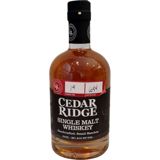 Cedar Ridge Single Malt - малцово американско уиски 700ml -  - DrinkLink