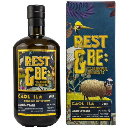 Rest & Be Thankful Caol Ila Bourbon maturation 14 YO 2008 - Шотландско уиски малцово - DrinkLink