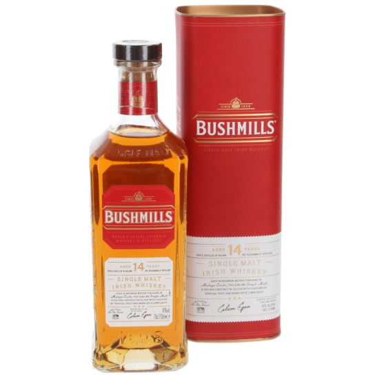 Bushmills 14 YO Malaga Cask Finish - малцово ирландско уиски 700ml - Ирландско уиски малцово - DrinkLink
