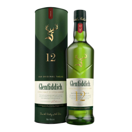 Glenfiddich 12 YO - малцово шотландско уиски 700ml - Шотландско уиски малцово - DrinkLink