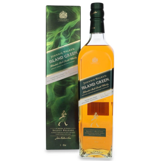 Johnnie Walker Island Green - бленд шотландско уиски 1L - Шотландско уиски бленд - DrinkLink