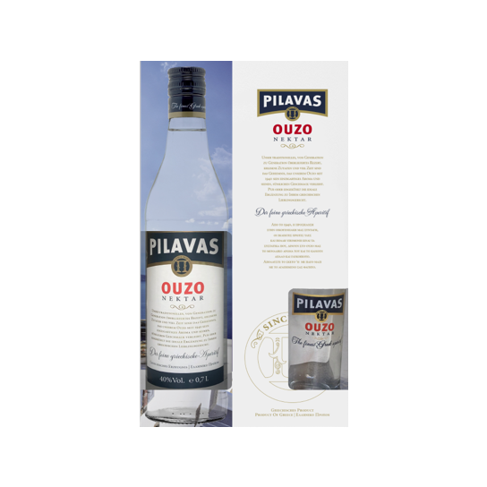 Ouzo Pilavas с чаша - узо 700ml - Узо - DrinkLink