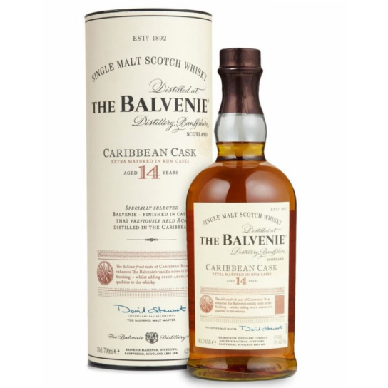 The Balvenie 14 YO Caribbean Cask - малцово шотландско уиски 700ml - Шотландско уиски малцово - DrinkLink
