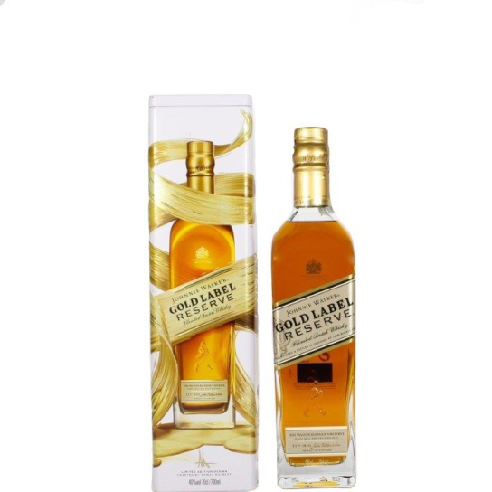 Johnnie Walker Gold Label Reserve Tin Box - Шотландско уиски бленд - DrinkLink