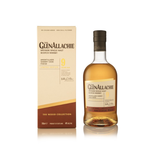 GlenAllachie 9 YO Amontillado Sherry Cask Finish - малцово шотландско уиски 700ml - Шотландско уиски малцово - DrinkLink