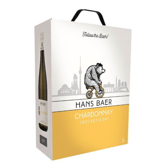 Hans Baer Chardonnay - бяло вино 3L - Бяло вино - DrinkLink