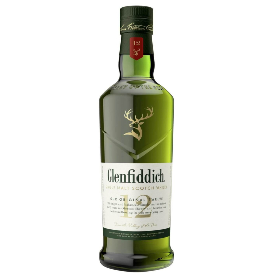 Glenfiddich 12 YO -  малцово шотландско уиски 500ml - Шотландско уиски малцово - DrinkLink