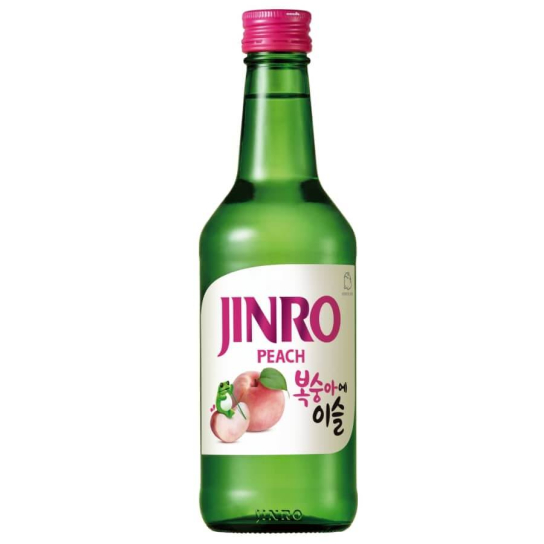 Jinro Peach Soju - соджу 350ml - Друга водка - DrinkLink