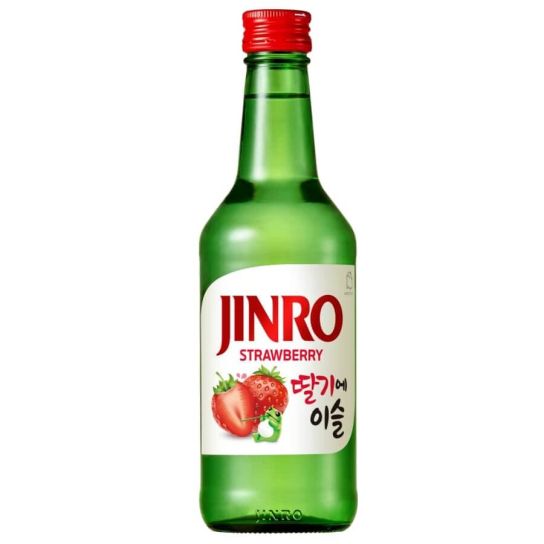 Jinro Strawberry Soju - соджу 350ml - Друга водка - DrinkLink