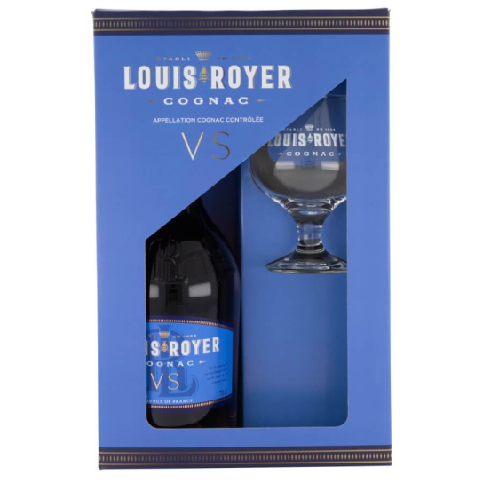Louis Royer VS с чаша - коняк 700ml - Подходящи за подарък - DrinkLink