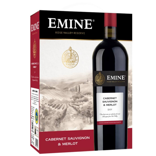 Emine Cabernet Sauvignon & Merlot - червено вино 3L - Червено вино - DrinkLink