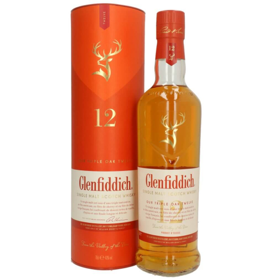 Glenfiddich 12 YO Triple Oak - малцово шотландско уиски 700ml - Шотландско уиски малцово - DrinkLink