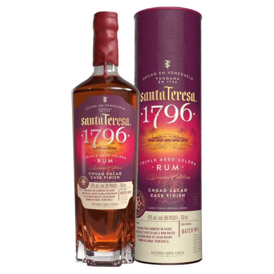 Santa Teresa 1796 Chuao Cacao Cask Finish - ром 700ml - Отлежал - DrinkLink