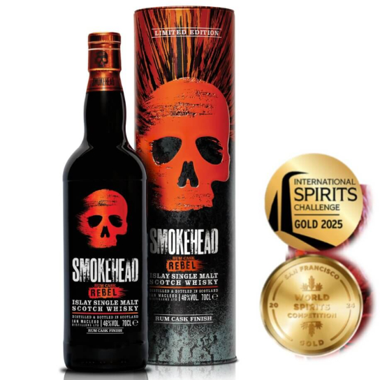 Smokehead Rum Cask Rebel - малцово шотландско уиски 700ml - Шотландско уиски малцово - DrinkLink