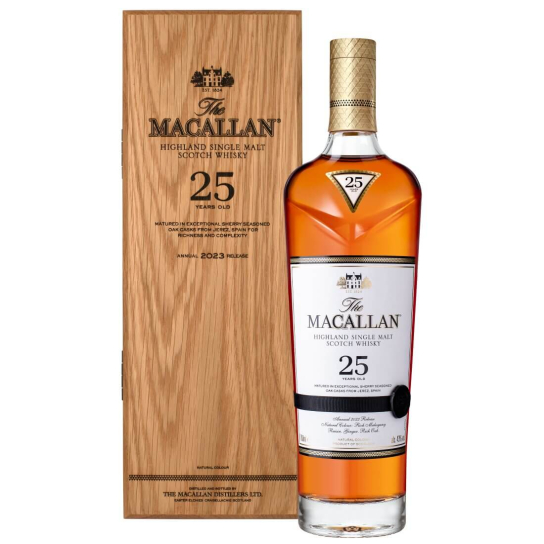 The Macallan Sherry Oak 25 YO - малцово шотландско уиски 700ml - Шотландско уиски малцово - DrinkLink