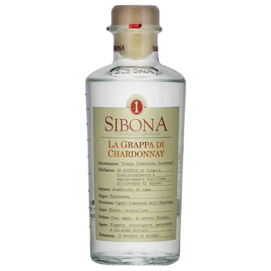 Sibona Grappa di Chardonnay - грапа 500ml - Бренди - DrinkLink
