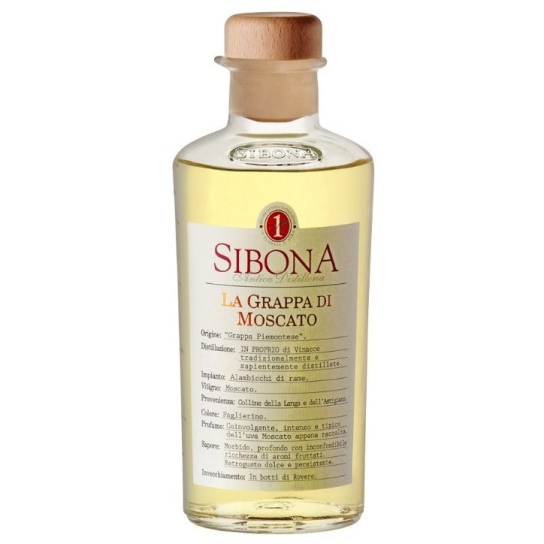 Sibona Grappa di Moscato - грапа 500ml - Бренди - DrinkLink