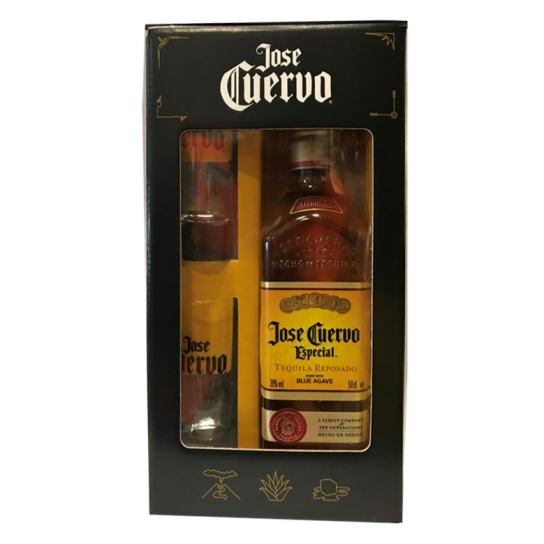 Jose Cuervo Especial Gold с две шот чаши - текила 500ml - Текила и мезкал - DrinkLink