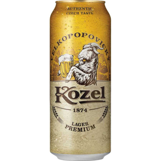 Kozel Premium Lager - бира кен 500ml - Бира - DrinkLink