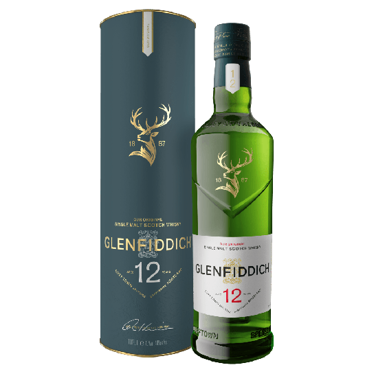 Glenfiddich 12 YO - малцово шотландско уиски 1L - Шотландско уиски малцово - DrinkLink