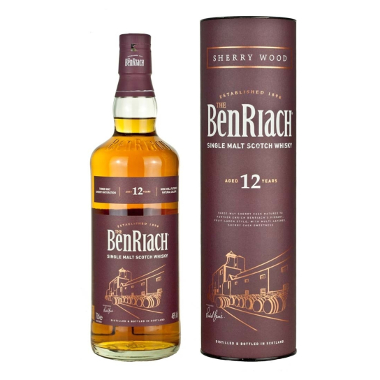 Benriach 12 YO Sherry Matured - малцово шотландско уиски 700ml - Шотландско уиски малцово - DrinkLink