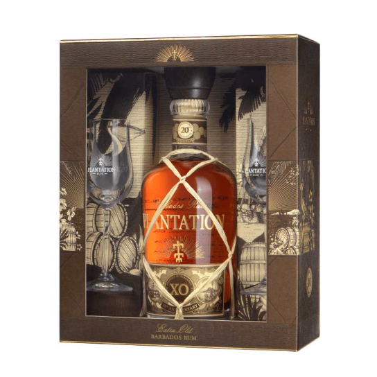Plantation 20th Anniversary XO с 2 чаши - ром 700ml - Отлежал - DrinkLink