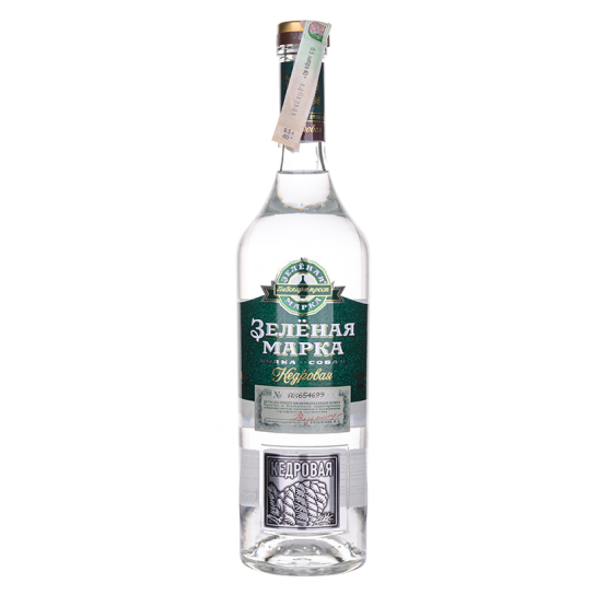 Зеленая марка Кедровая - водка 500ml - Руска водка - DrinkLink