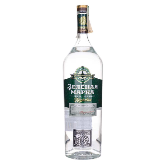 Зеленая марка Кедровая - водка 1L - Руска водка - DrinkLink