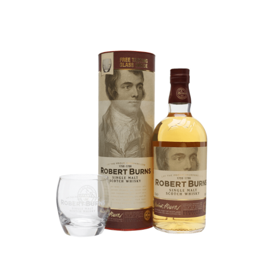 Arran Robert Burns с чаша - малцово шотландко уиски 700ml - Шотландско уиски малцово - DrinkLink