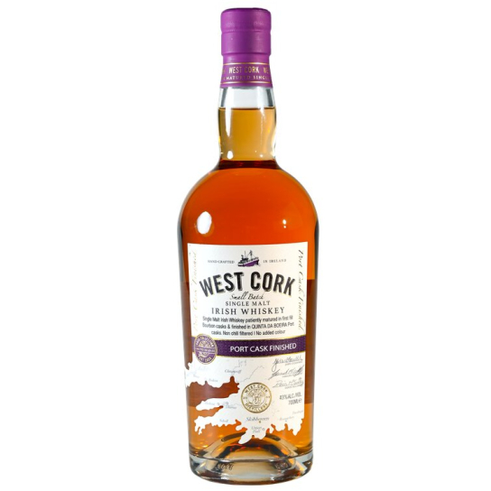 West Cork Port Cask Finish - малцово ирландско уиски 700ml - Ирландско уиски малцово - DrinkLink