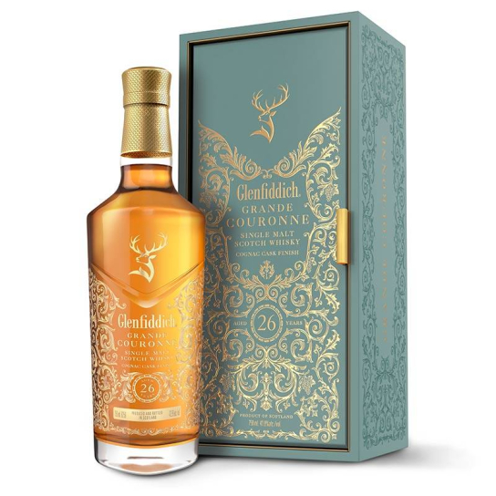 Glenfiddich Grande Couronne 26 YO - малцово шотландско уиски 700ml - Шотландско уиски малцово - DrinkLink