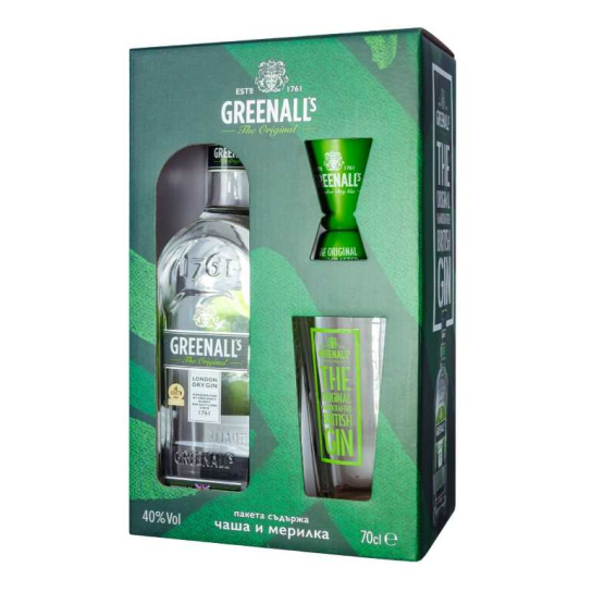 Greenall's London Dry с чаша и джигърv - джин 700ml - Джин - DrinkLink