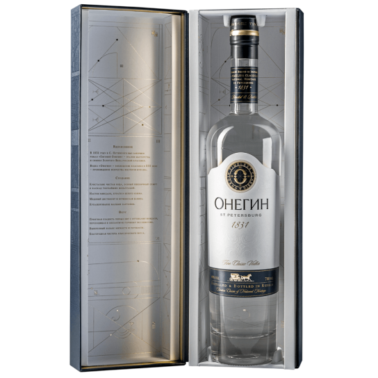 Онегин с кутия - водка 700ml - Руска водка - DrinkLink
