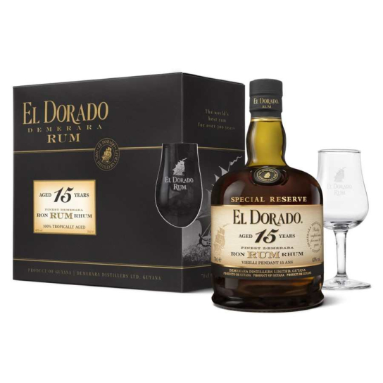 El Dorado 15 YO с 2 чаши - ром 700ml - Отлежал - DrinkLink