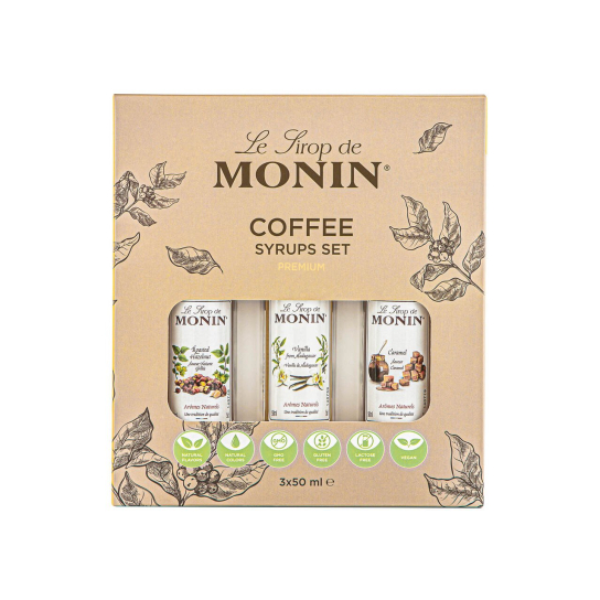 Monin кафе сет 3x50ml - Подходящи за подарък - DrinkLink