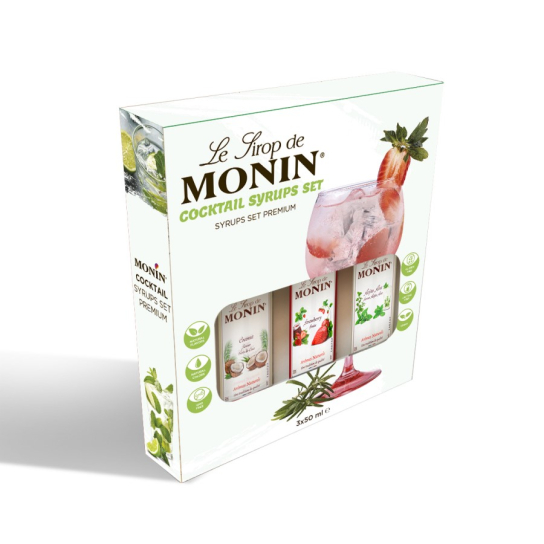 Monin мини коктейл сет 3x50ml - Подходящи за подарък - DrinkLink