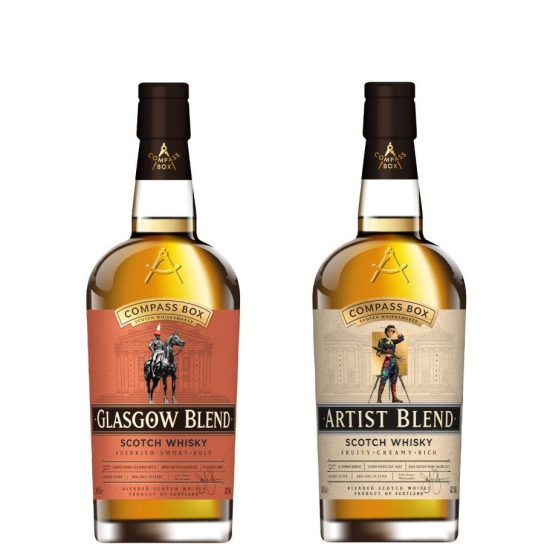 Compass Box Glasgow 700ml + Artist 700ml - Шотландско уиски бленд - DrinkLink