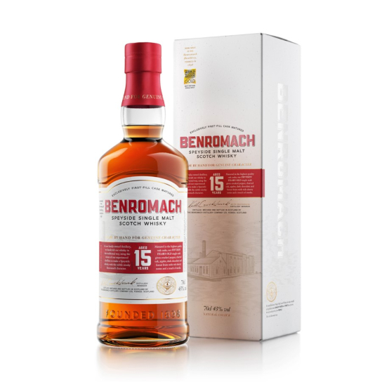 Benromach 15 YO - малцово шотландско уиски 700ml - Шотландско уиски малцово - DrinkLink