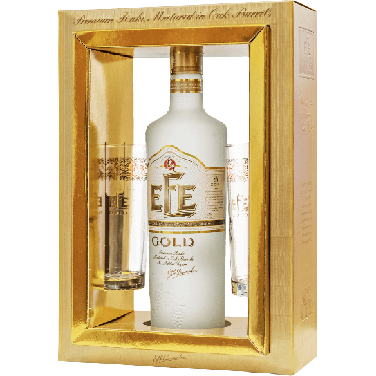 EFE Gold Raki с две чаши - турска ракия 700ml - Турска ракия - DrinkLink