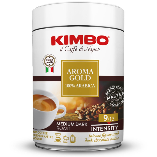 Kimbo Aroma Gold 100% Arabica - мляно кафе кутия 250g - Кафе - DrinkLink