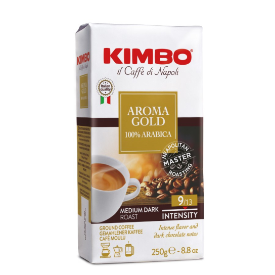 Kimbo Aroma Gold 100% Arabica - мляно кафе 250g - Кафе - DrinkLink