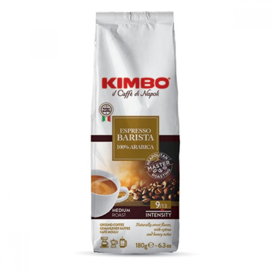 Kimbo Espresso Barista 100% Arabica - мляно кафе 180g - Кафе - DrinkLink