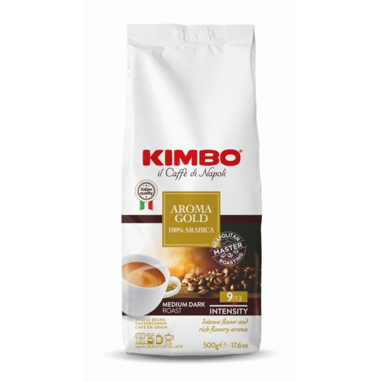 Kimbo Aroma Gold 100% Arabica - кафе на зърна 500g - Кафе - DrinkLink