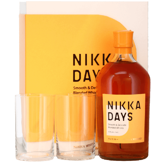 Nikka Days + 2 чаши - Подходящи за подарък - DrinkLink