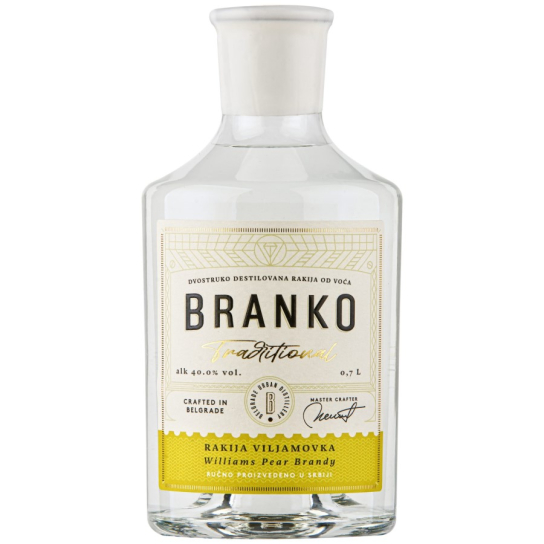 Branko Традиционна Вилямова - ракия 700ml - Ракия - DrinkLink