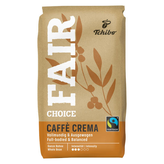 Tchibo Fair Choice Caffe Crema - кафе на зърна 1kg - Кафе - DrinkLink