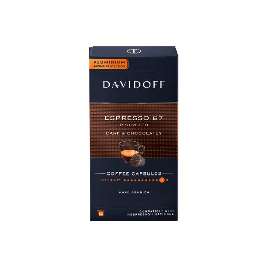 Davidoff Nespresso Espresso 57 - кафе капсули 10 бр. - Кафе - DrinkLink